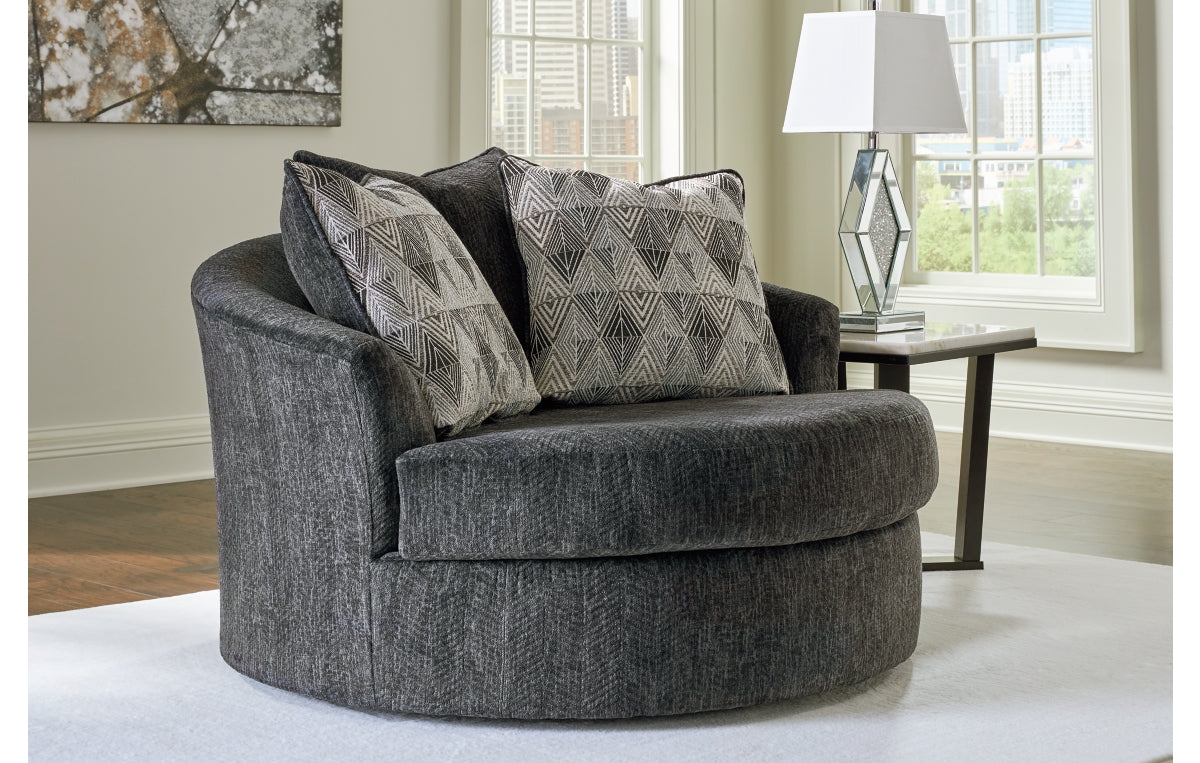 Biddeford Oversized Swivel Accent Chair