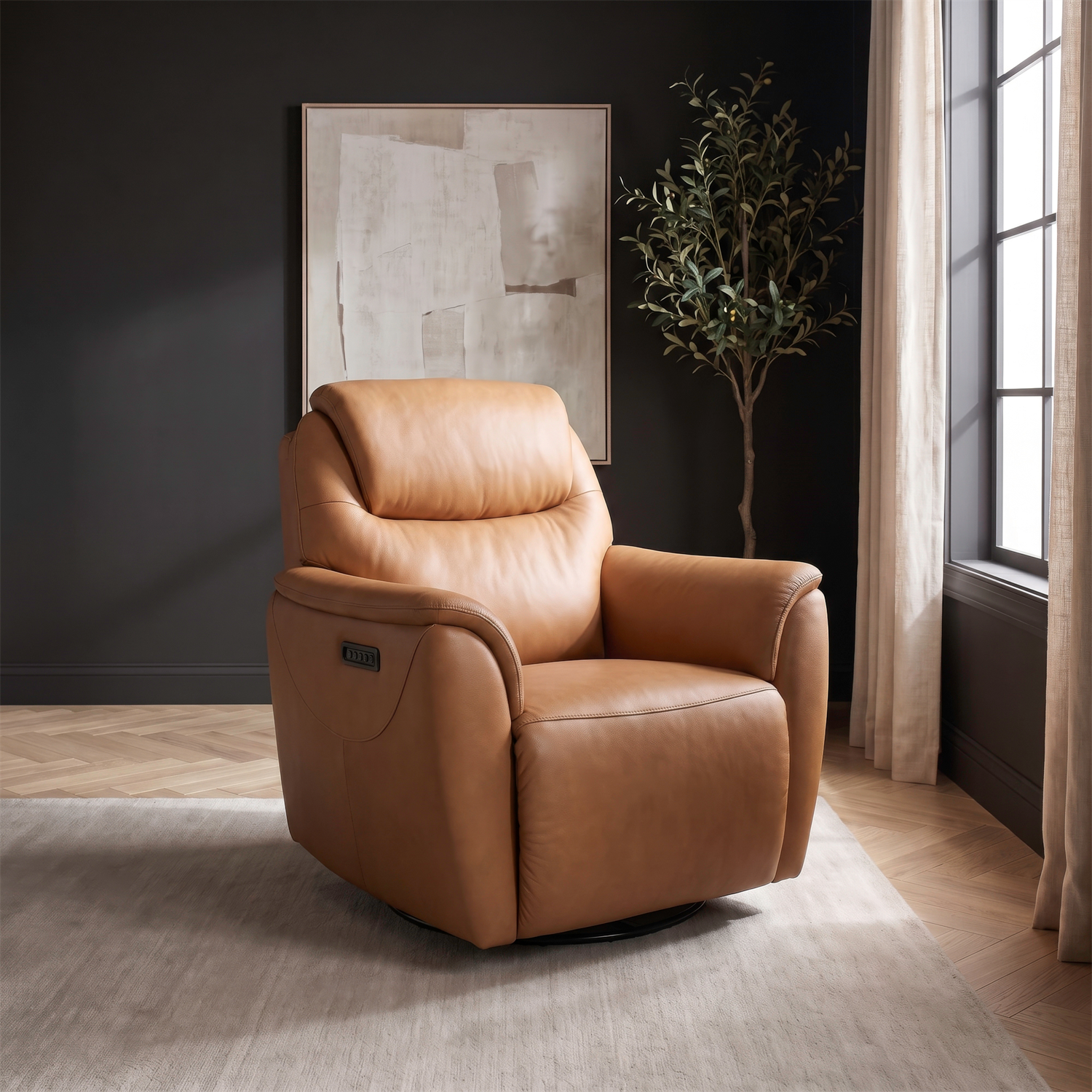 Romy Triple Power Swivel Glide Zero Gravity Recliner
