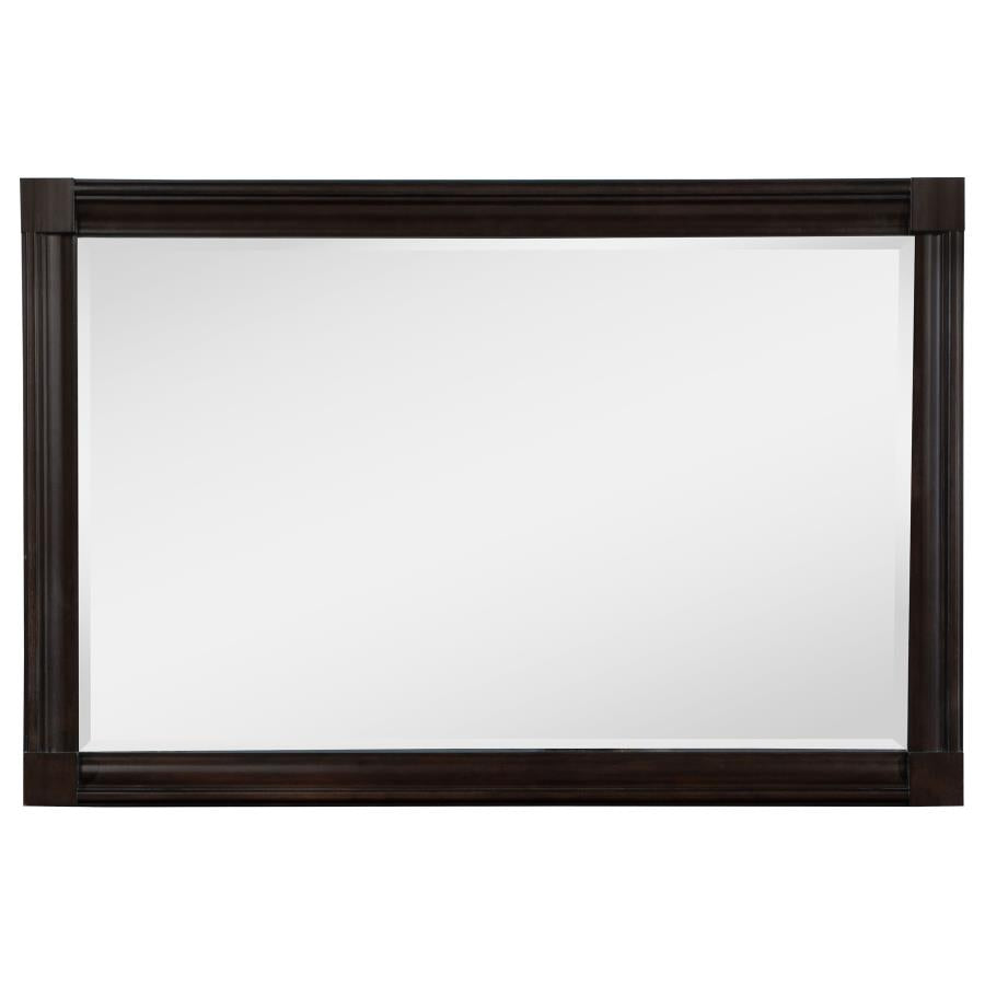 Devon 5-piece Full Bedroom Set Wine Red and Dark Oak