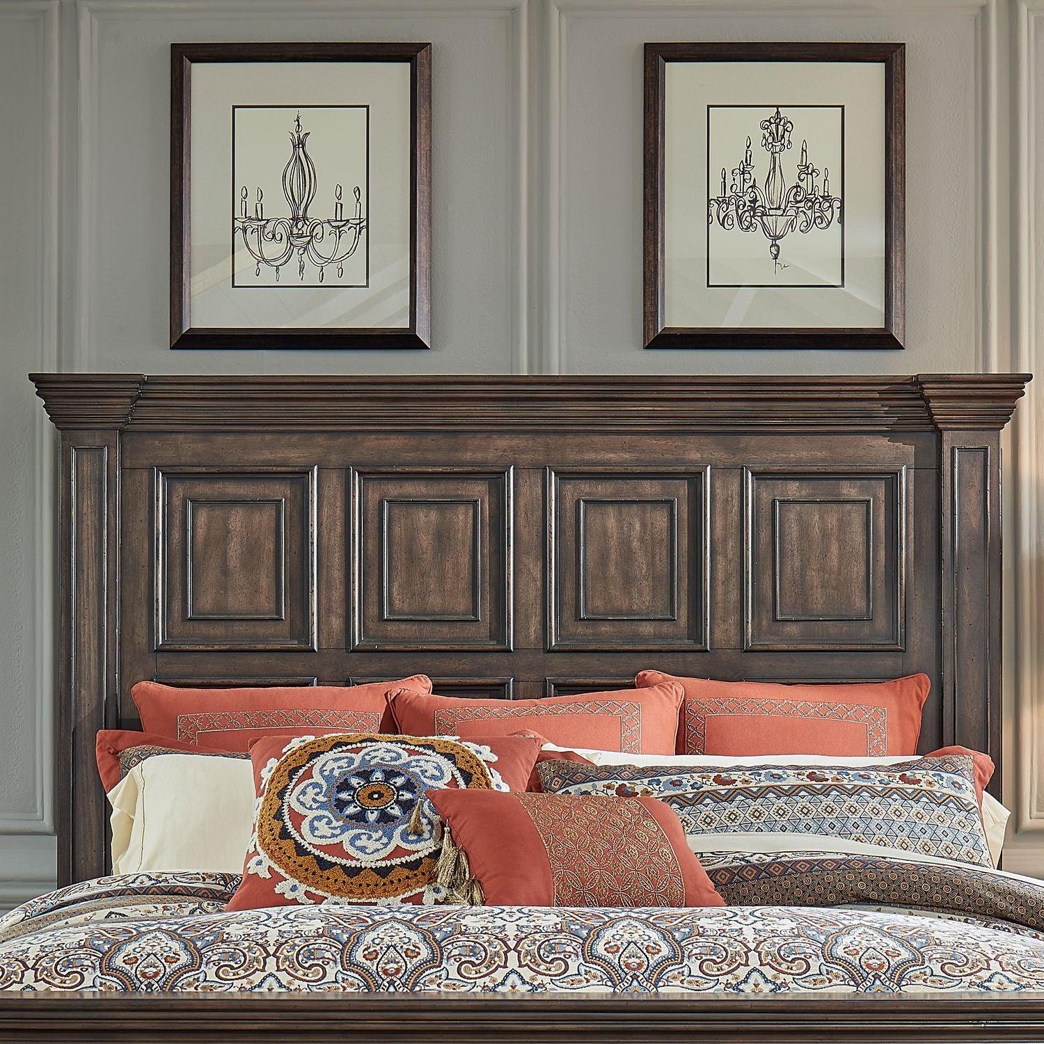 Big Valley King Mansion Headboard