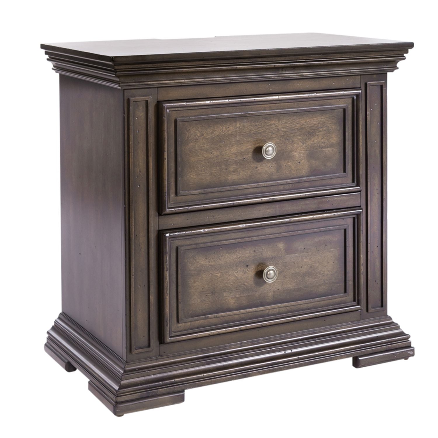 Big Valley 2 Drawer Nightstand with Charging Station
