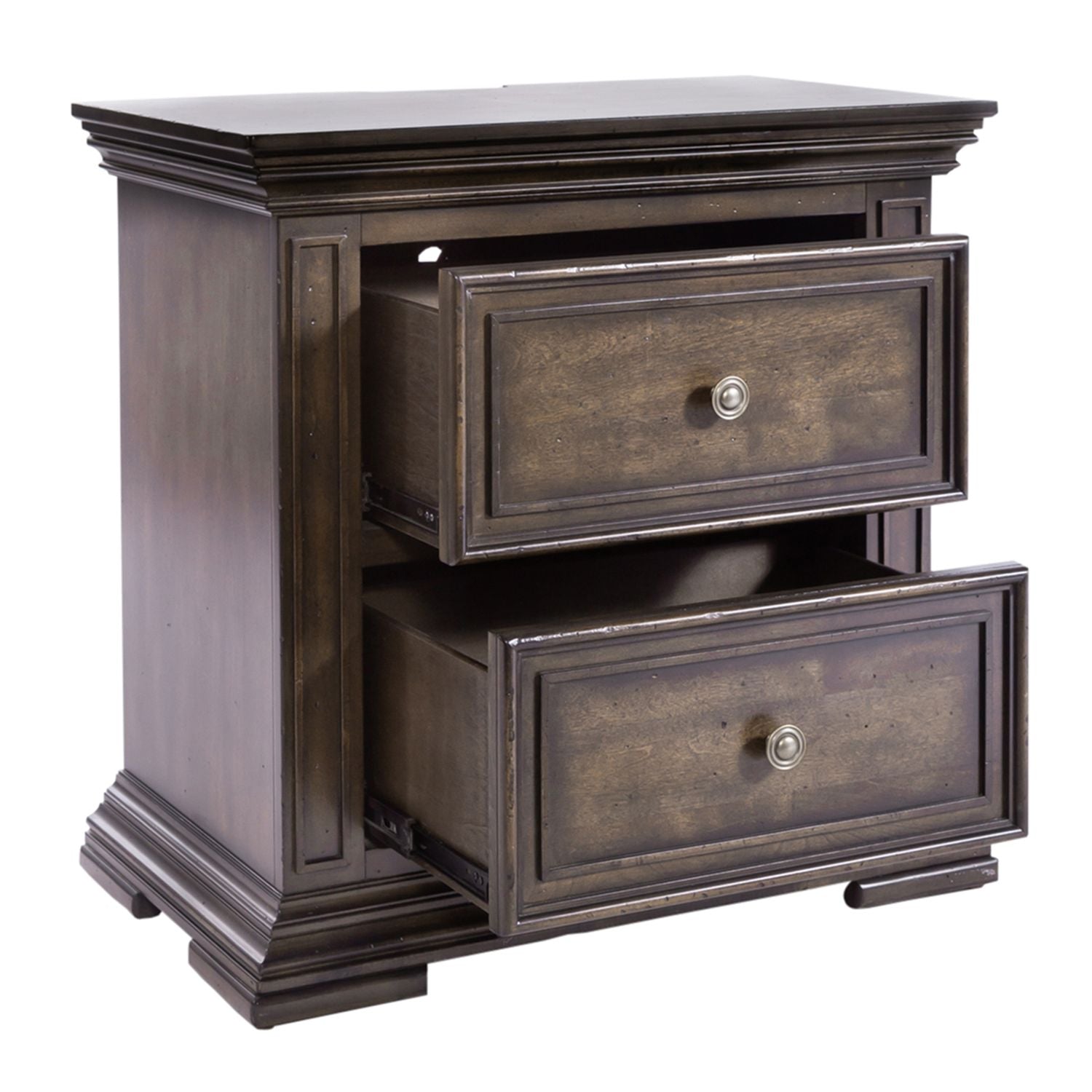 Big Valley 2 Drawer Nightstand with Charging Station