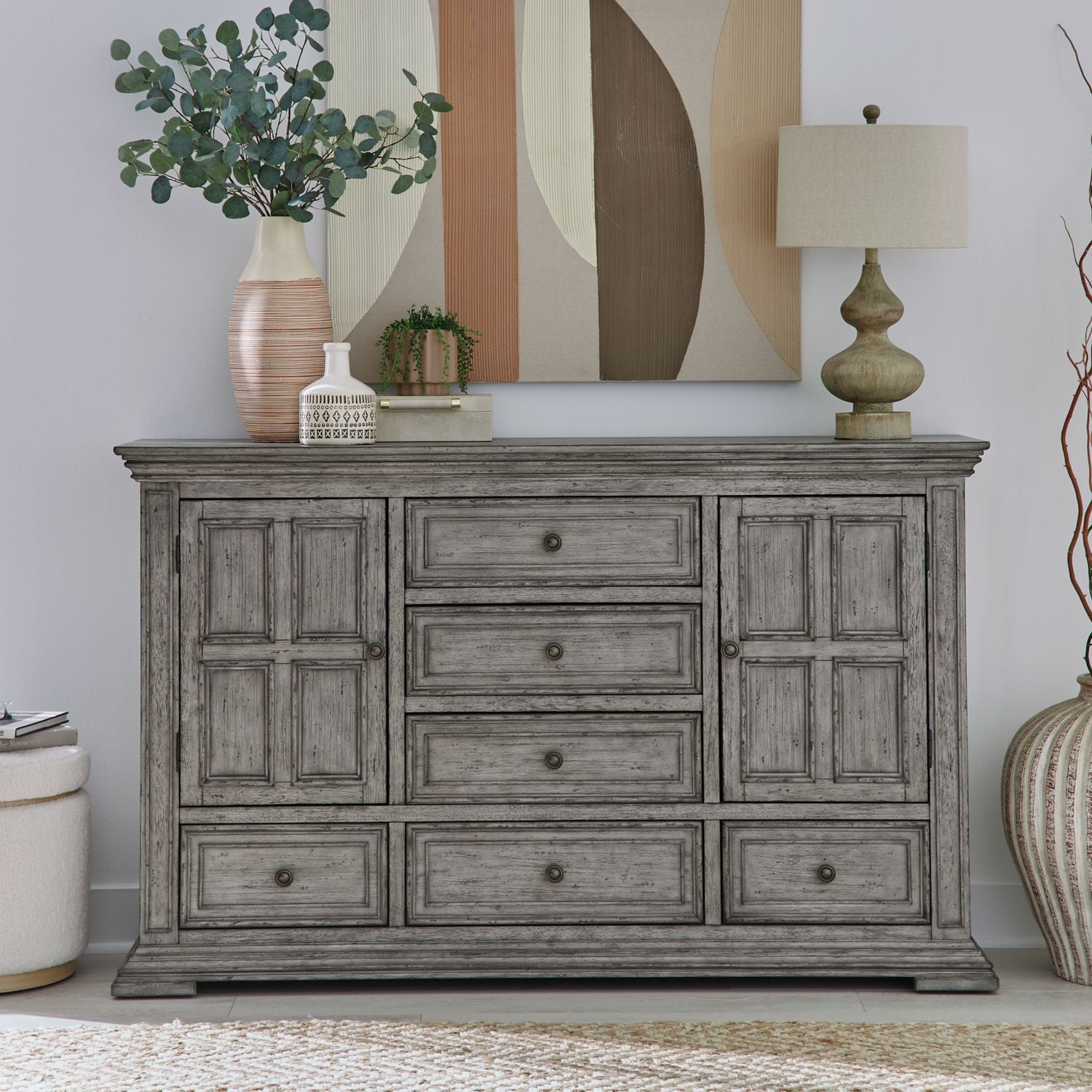 Big Valley 2 Door 6 Drawer Dresser