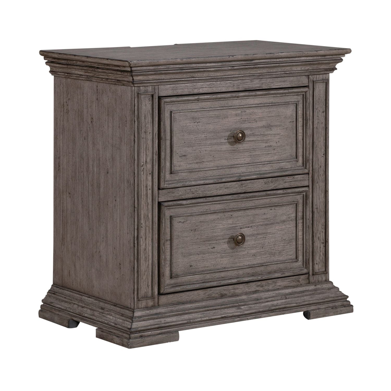 Big Valley 2 Drawer Nightstand with Charging Station