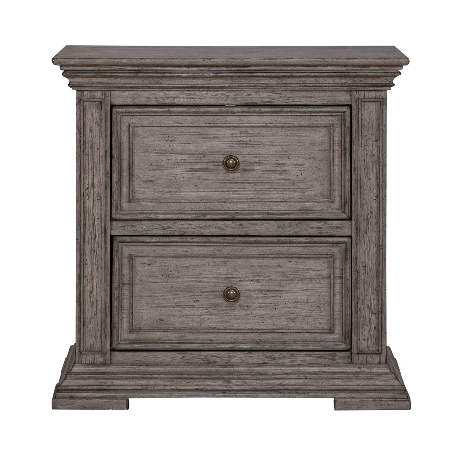 Big Valley 2 Drawer Nightstand with Charging Station