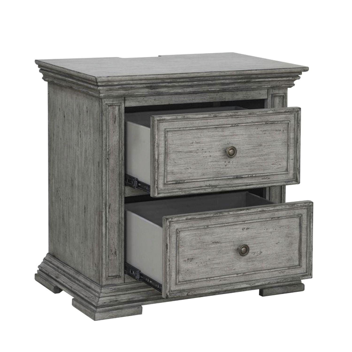 Big Valley 2 Drawer Nightstand with Charging Station