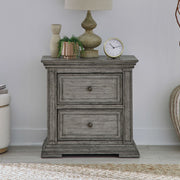 Big Valley 2 Drawer Nightstand with Charging Station