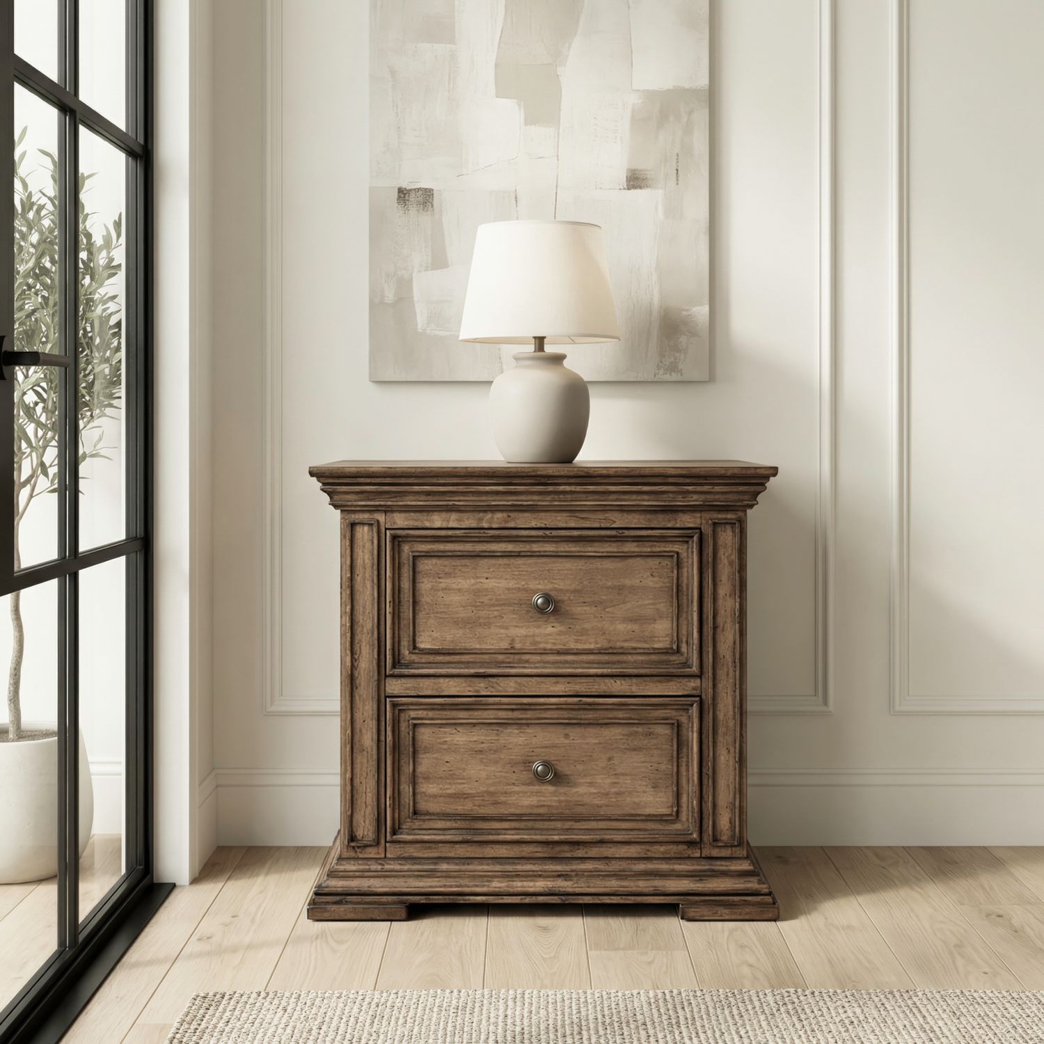 Big Valley 2 Drawer Nightstand with Charging Station