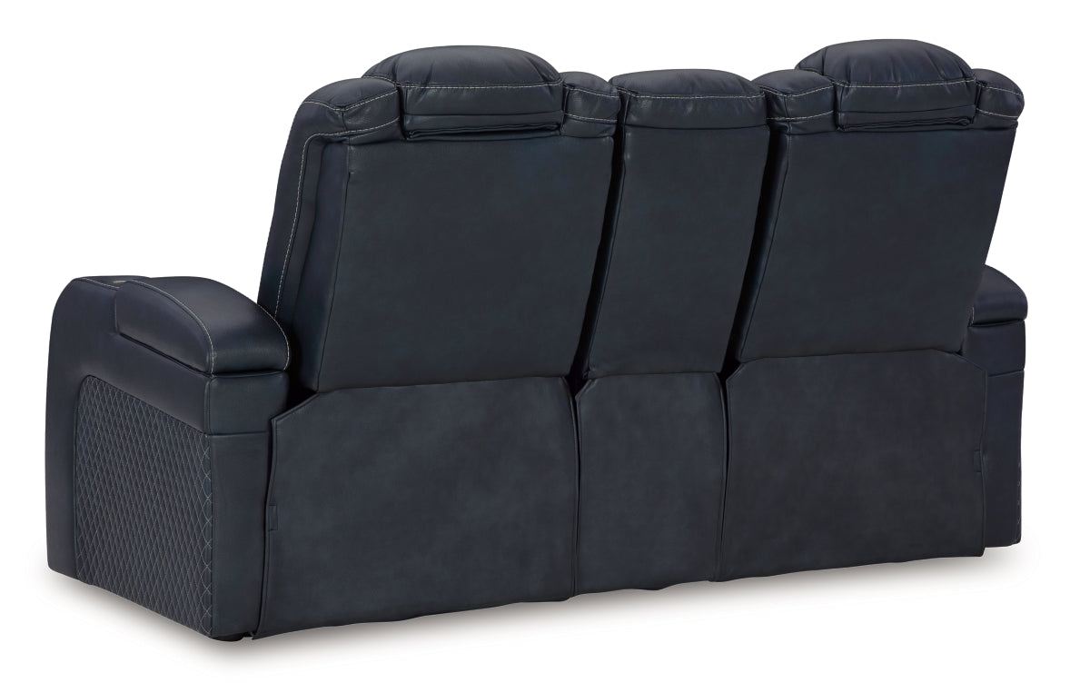 Fyne-Dyme Power Reclining Loveseat with Console