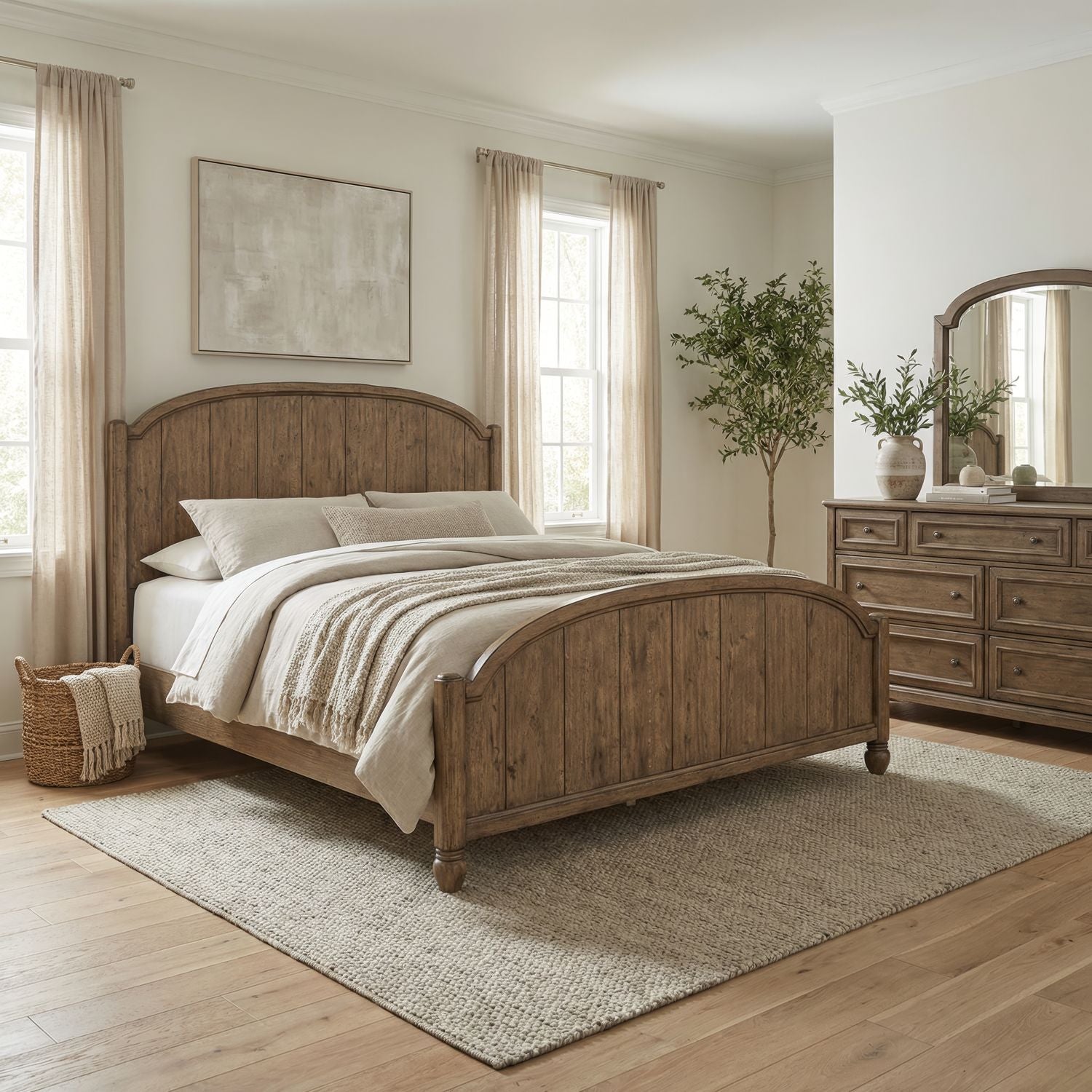 Homestead Haven King Poster Bed, Dresser & Mirror
