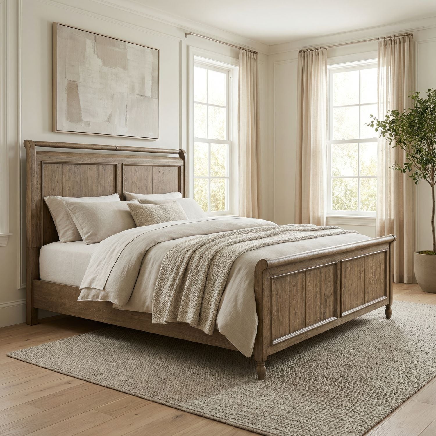 Homestead Haven King Sleigh Headboard