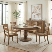 Homestead Haven 5 Piece Pedestal Table Set
