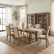 Homestead Haven Opt 7 Piece Trestle Table Set