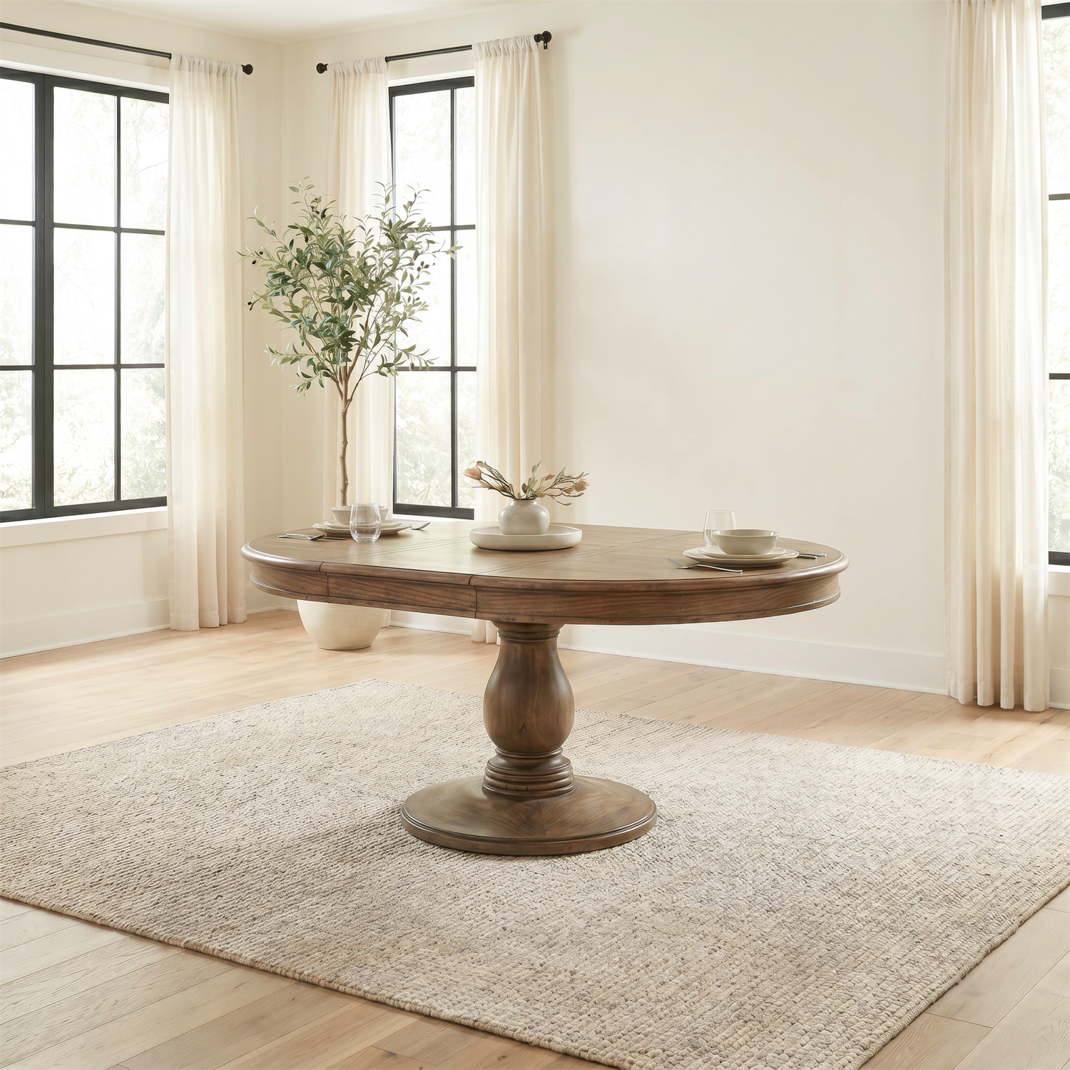 Homestead Haven Pedestal Table Set