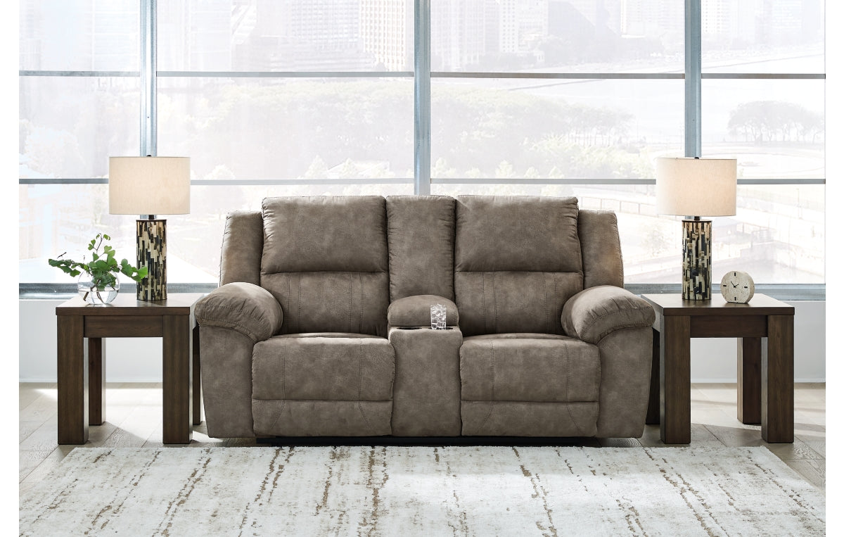 Laresview Reclining Loveseat with Console