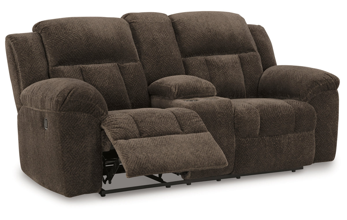 Frohn Reclining Loveseat with Console