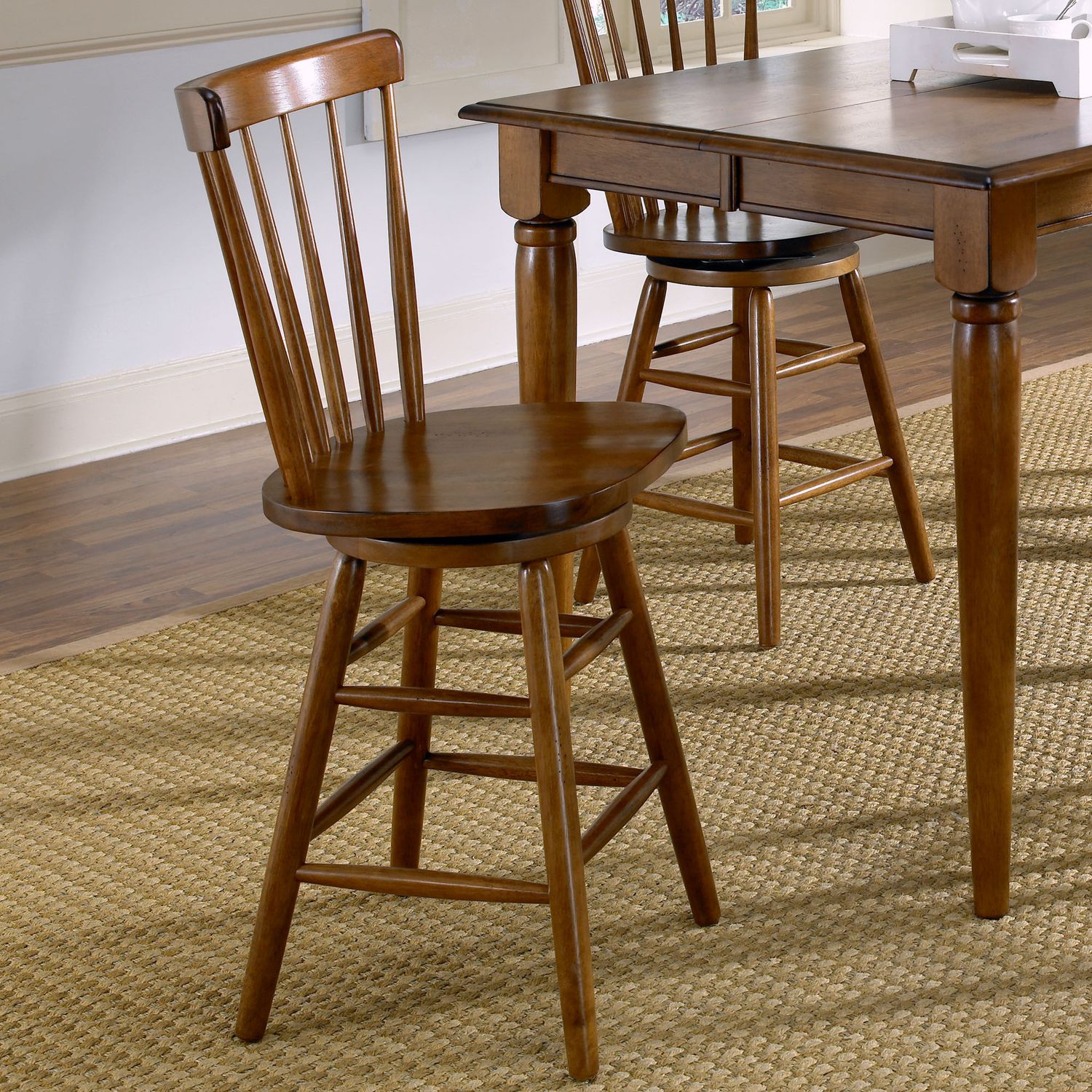 Creations 24 Inch Swivel Counter Chair - Tobacco