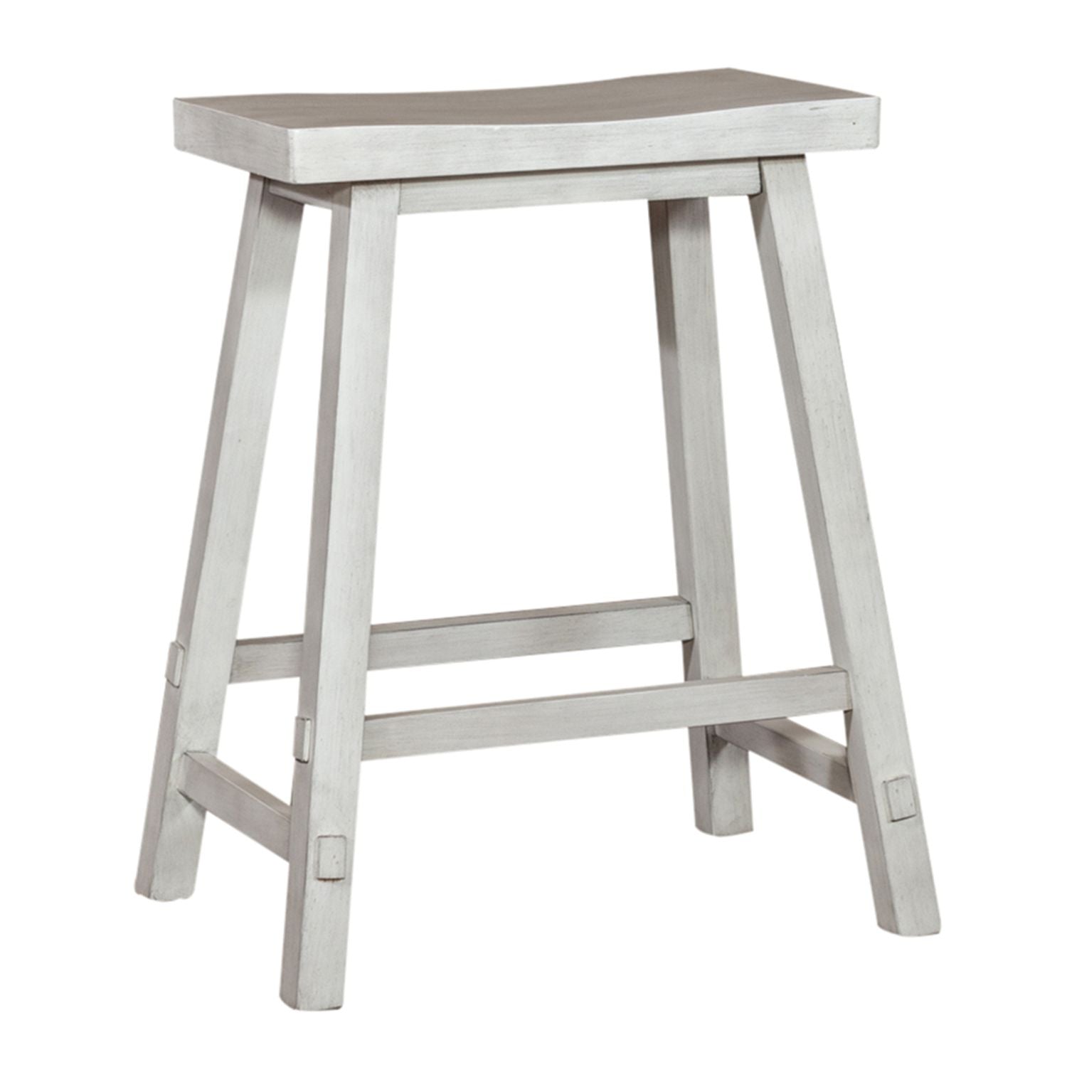 Creations 24 Inch Sawhorse Counter Stool - White