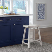 Creations 24 Inch Sawhorse Counter Stool - White