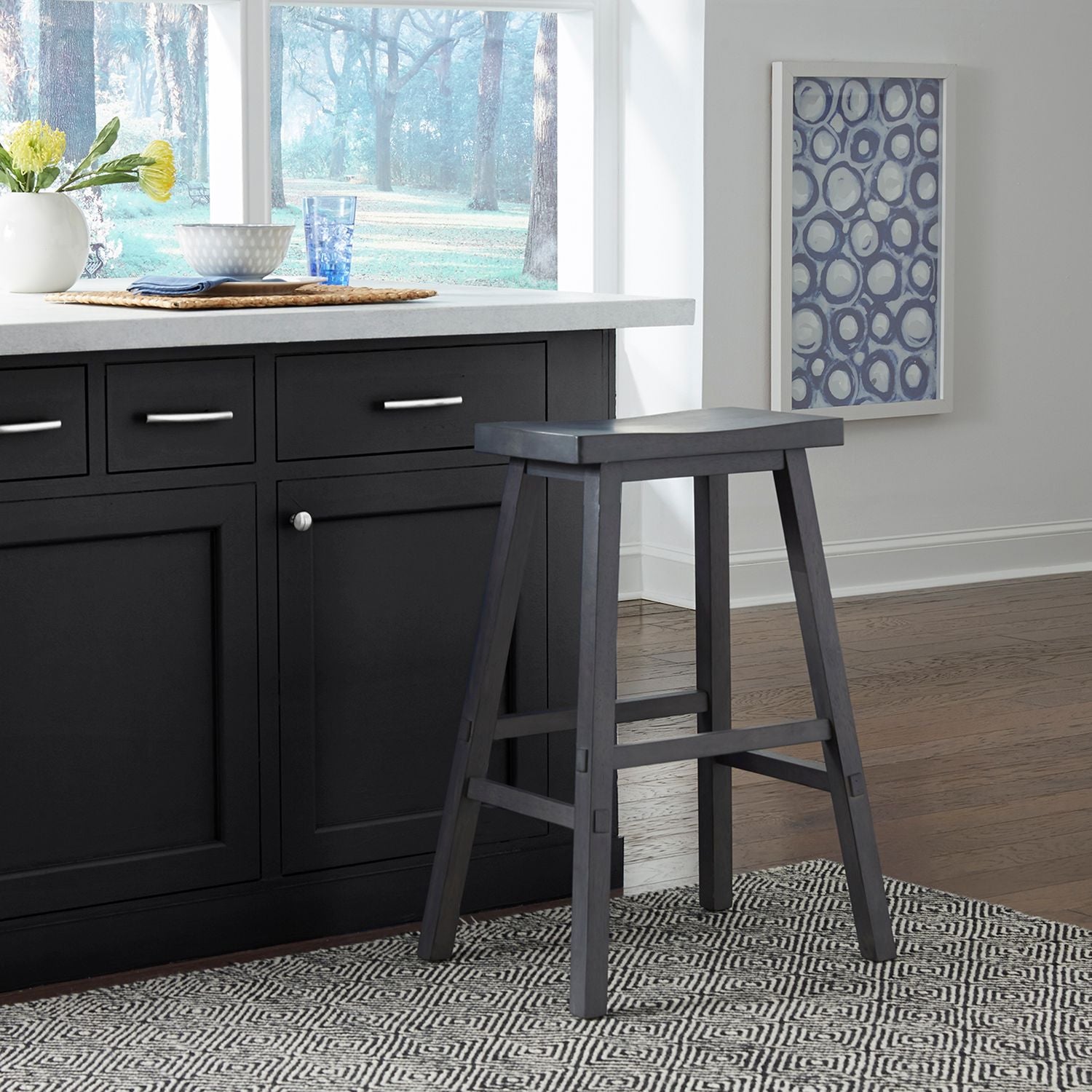 Creations 30 Inch Sawhorse Stool- Slate