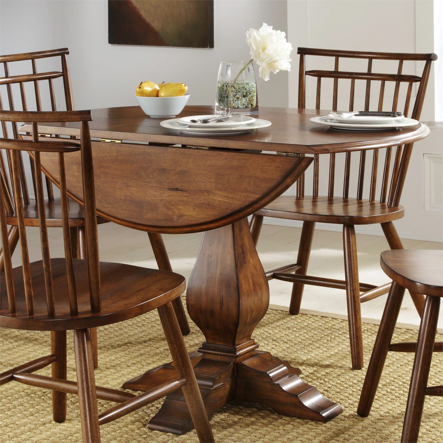 Creations Round Drop Leaf Table
