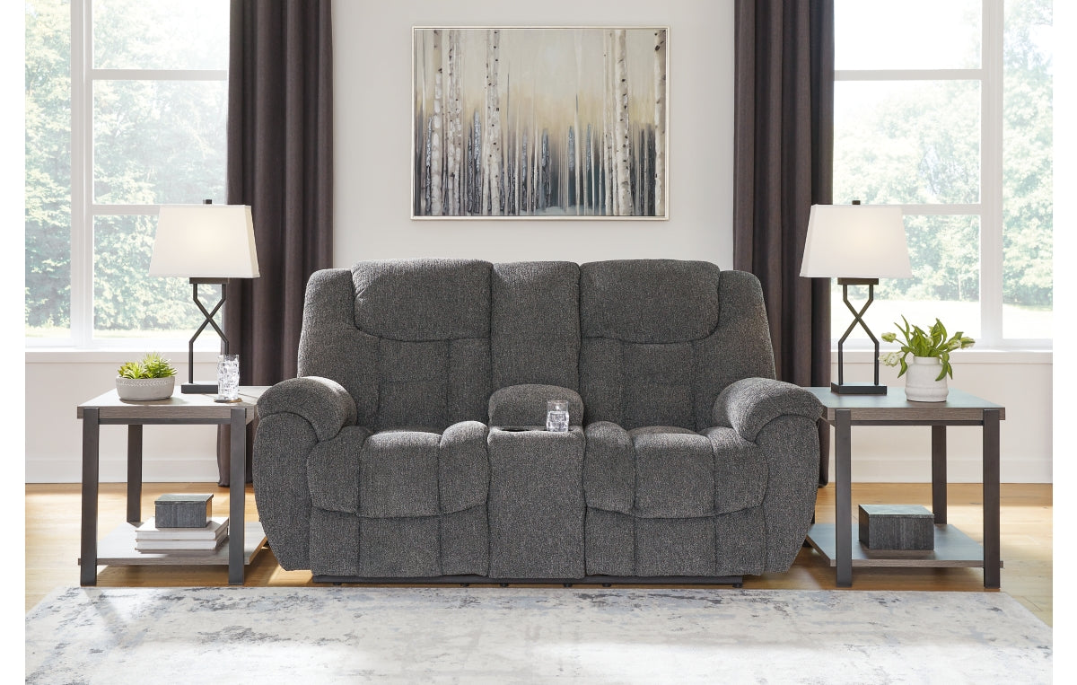 Foreside Reclining Loveseat with Console