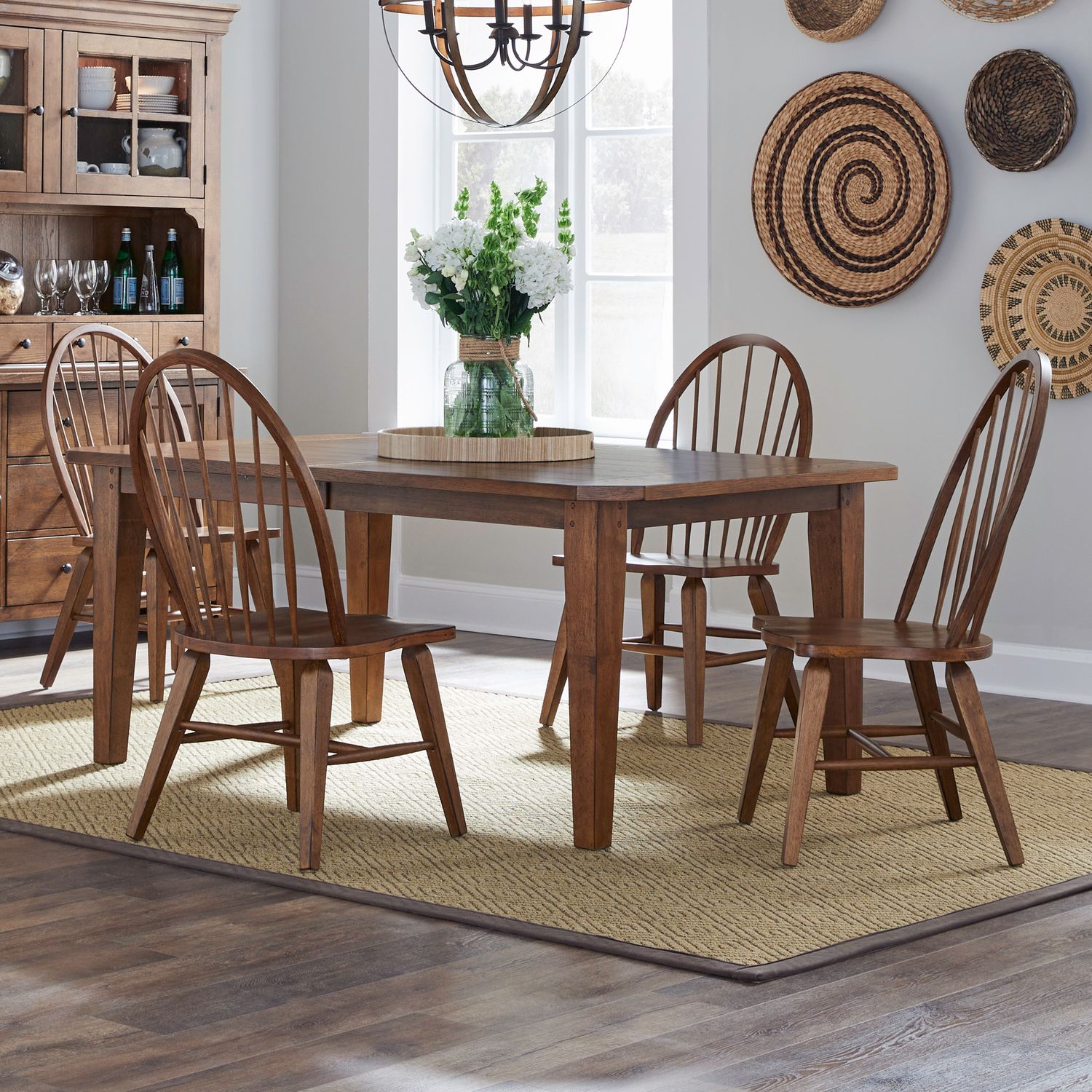 Hearthstone Ridge 5 Piece Rectangular Table Set