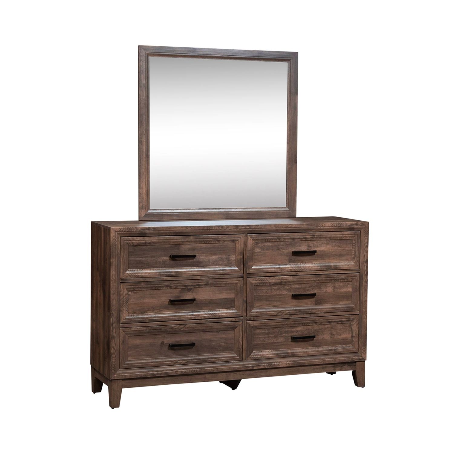 Ridgecrest King Panel Bed, Dresser & Mirror, Chest