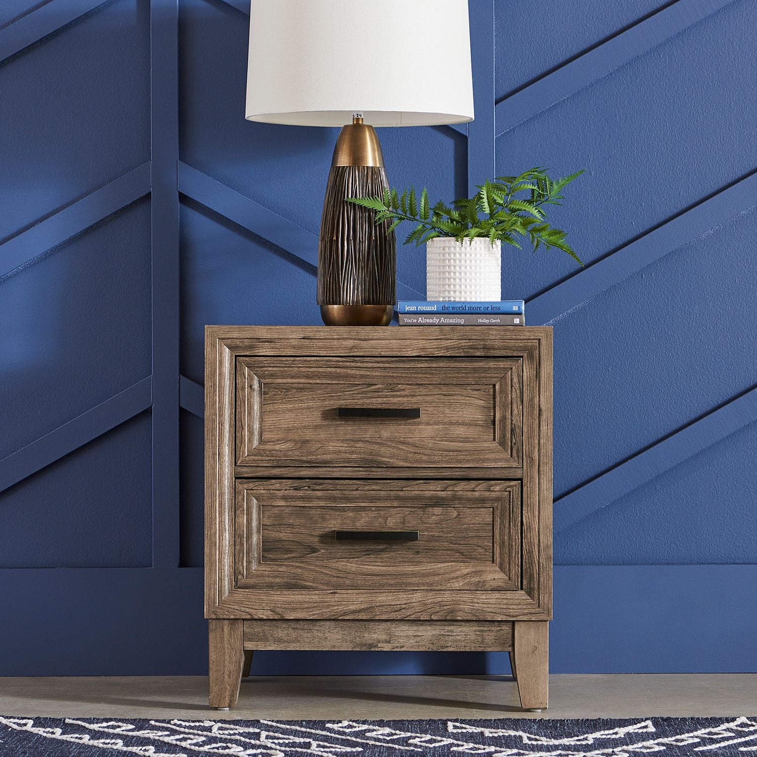 Ridgecrest King Storage Bed, Dresser & Mirror, Chest, Nightstand