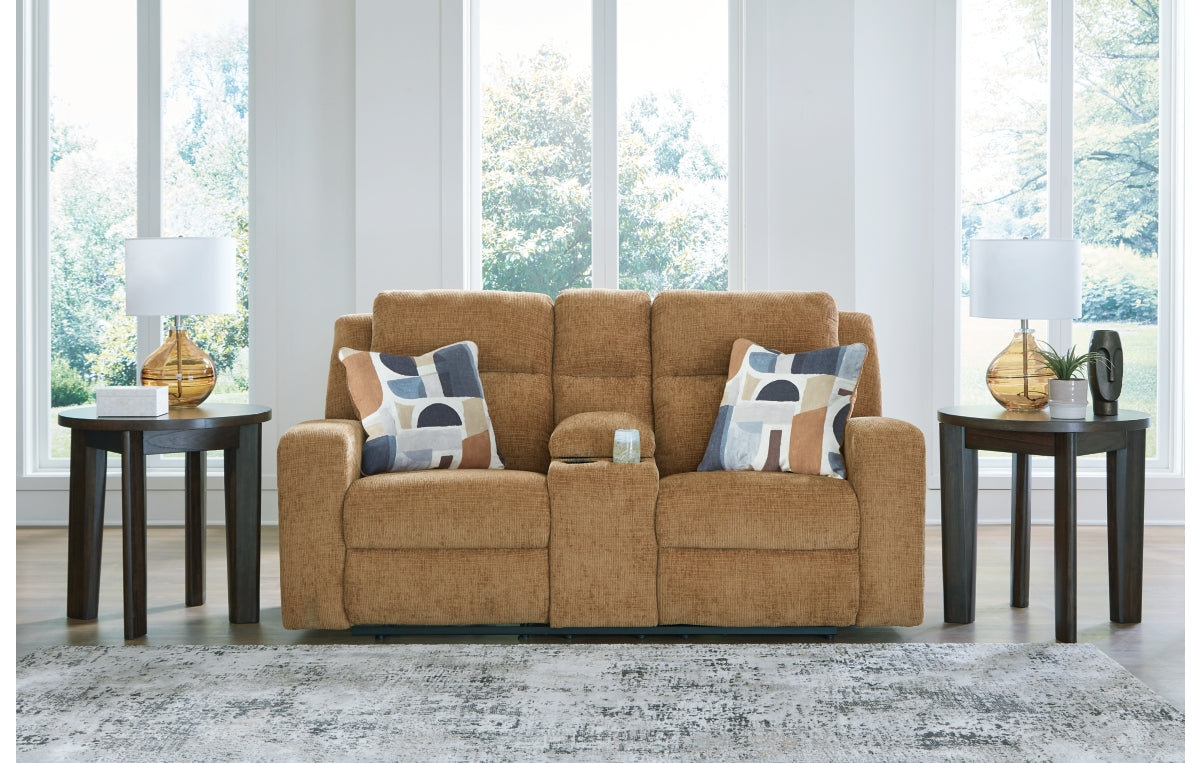 Kanlow Reclining Loveseat with Console