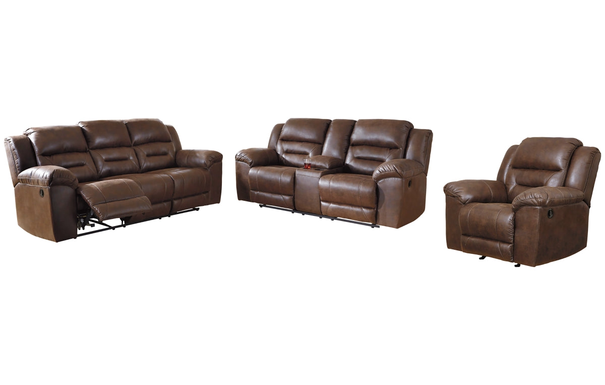Stoneland Sofa, Loveseat and Recliner
