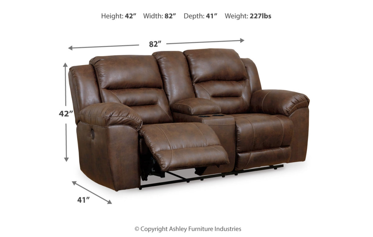 Stoneland Power Reclining Loveseat with Console