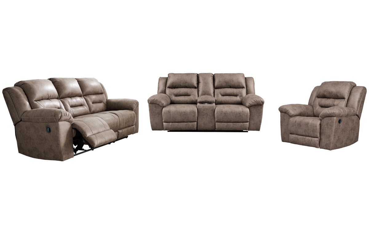 Stoneland Sofa, Loveseat and Recliner