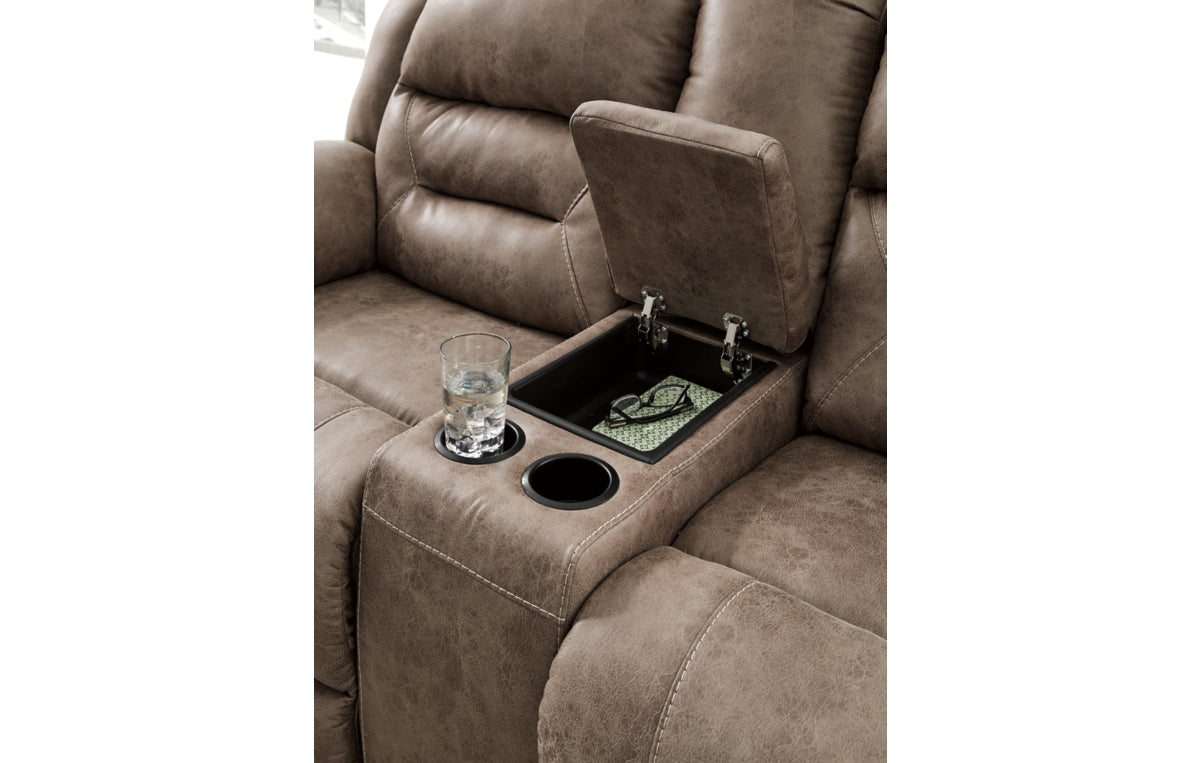 Stoneland Reclining Loveseat with Console