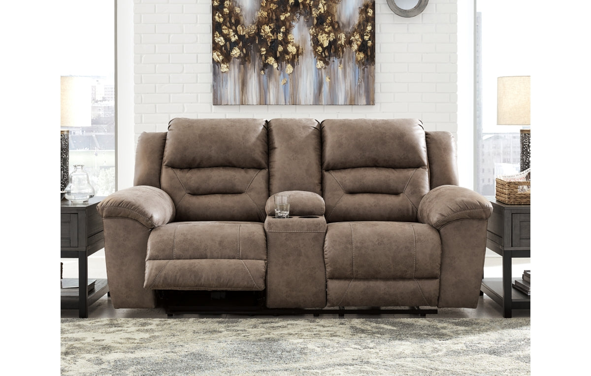 Stoneland Power Reclining Loveseat with Console