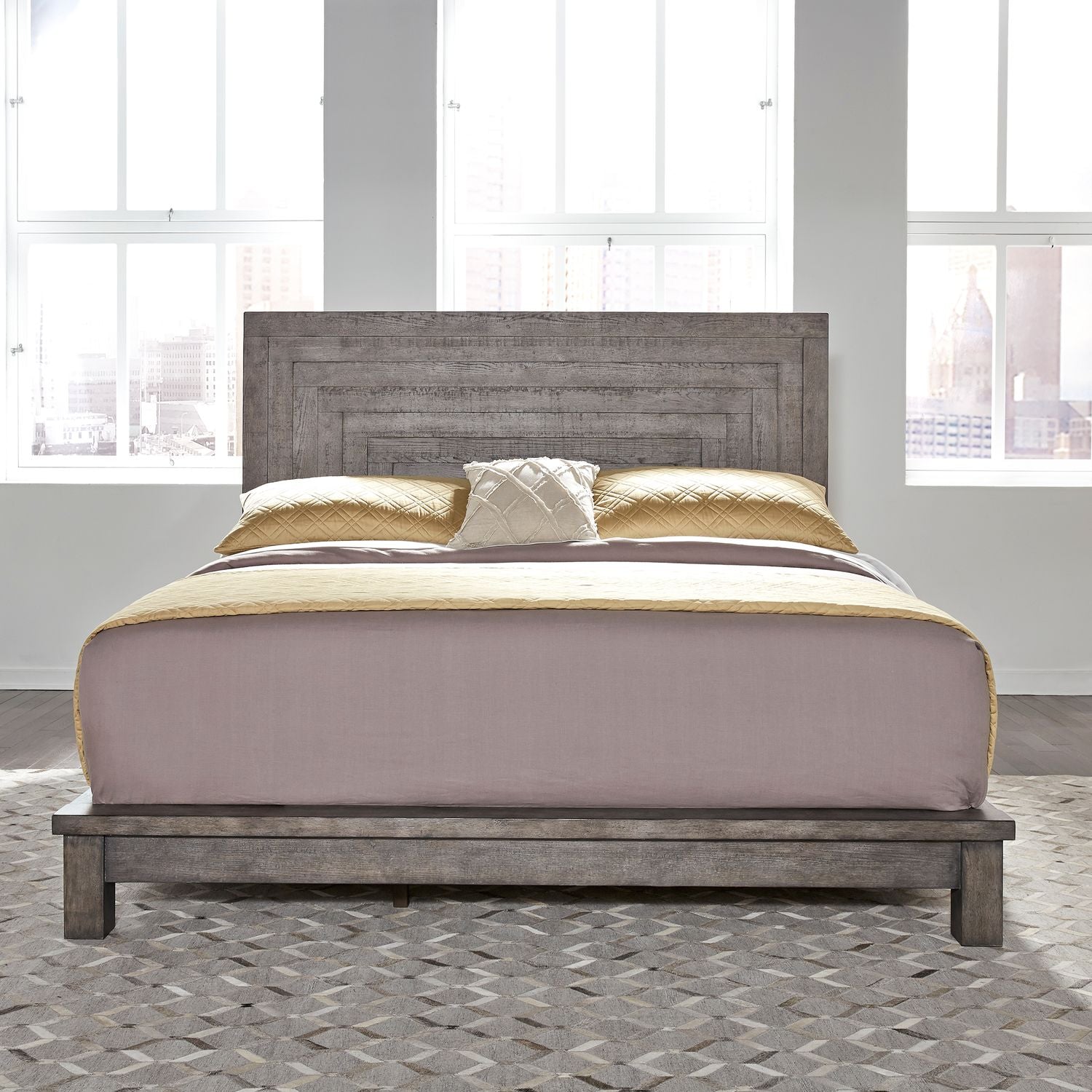 Modern Farmhouse Queen Platform Bed
