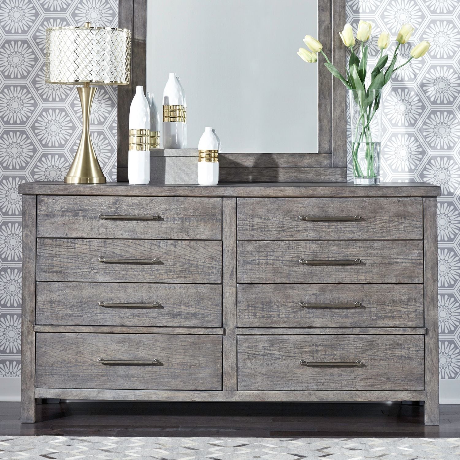 Modern Farmhouse 8 Drawer Dresser