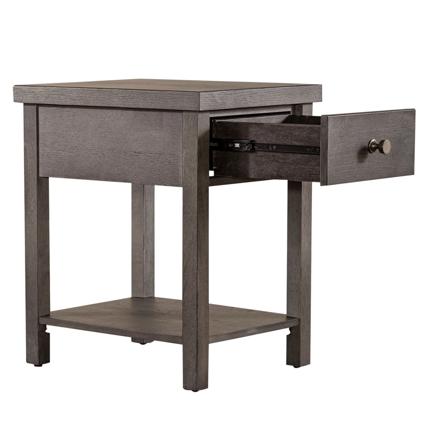 Modern Farmhouse Drawer Chair Side Table