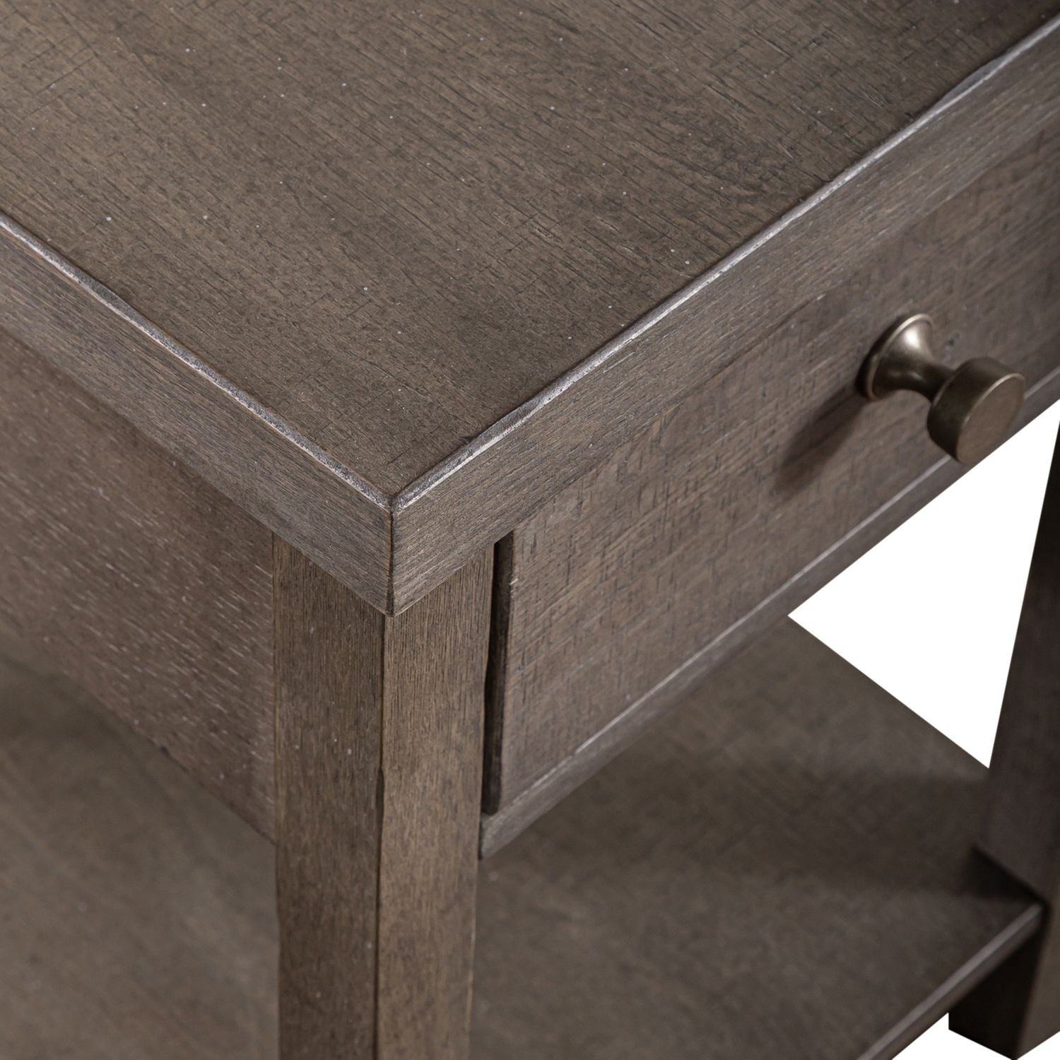 Modern Farmhouse Drawer Chair Side Table