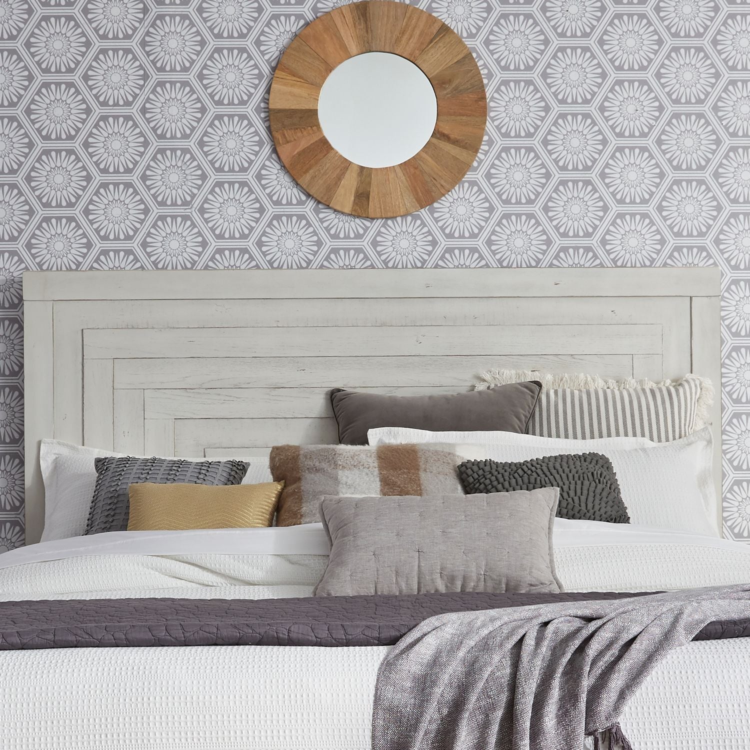 Modern Farmhouse Queen Panel Headboard