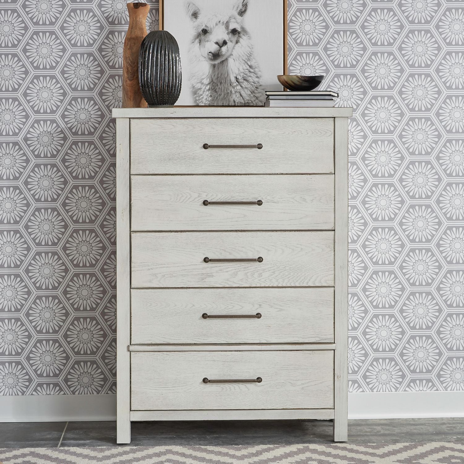 Modern Farmhouse 5 Drawer Chest