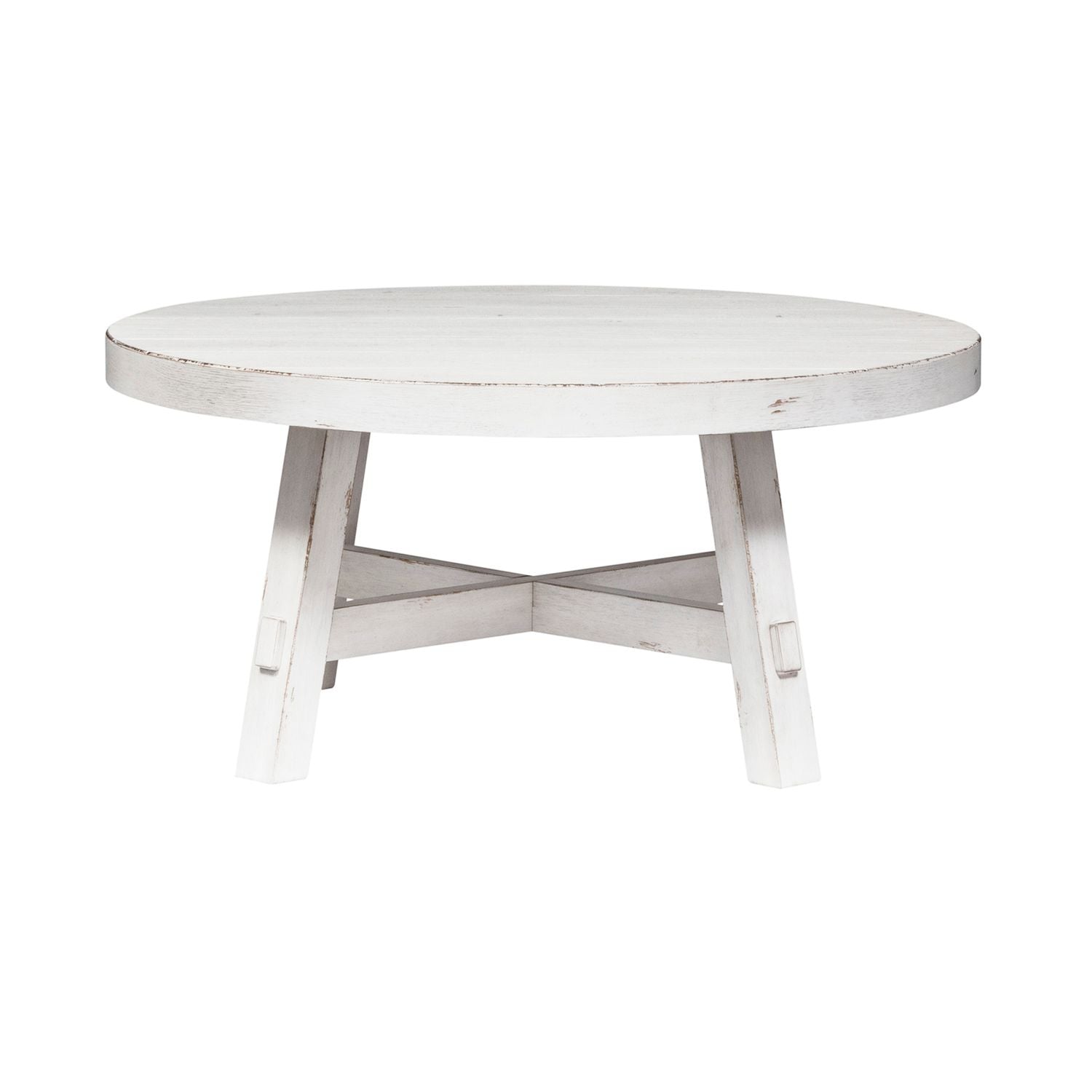 Modern Farmhouse Splay Leg Round Cocktail
