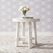 Modern Farmhouse Splay Leg Round End Table