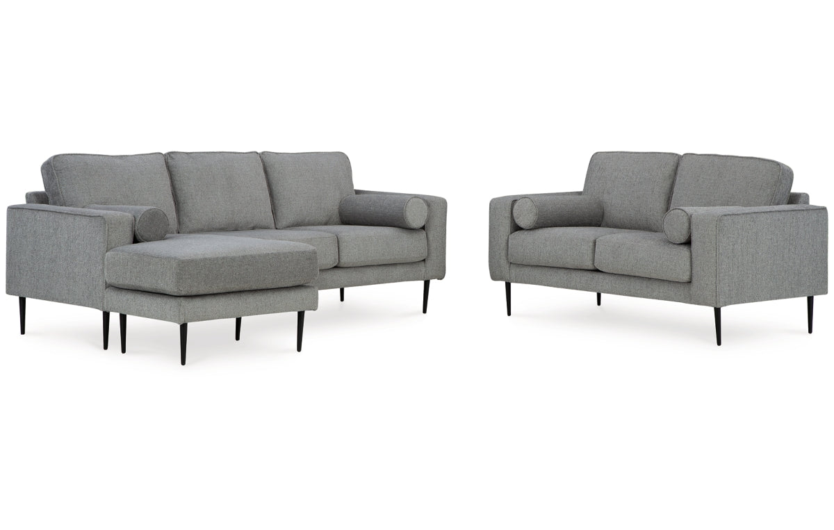 Hazela Sofa Chaise and Loveseat