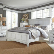 Allyson Park King California Panel Bed, Dresser & Mirror, Chest, Nightstand