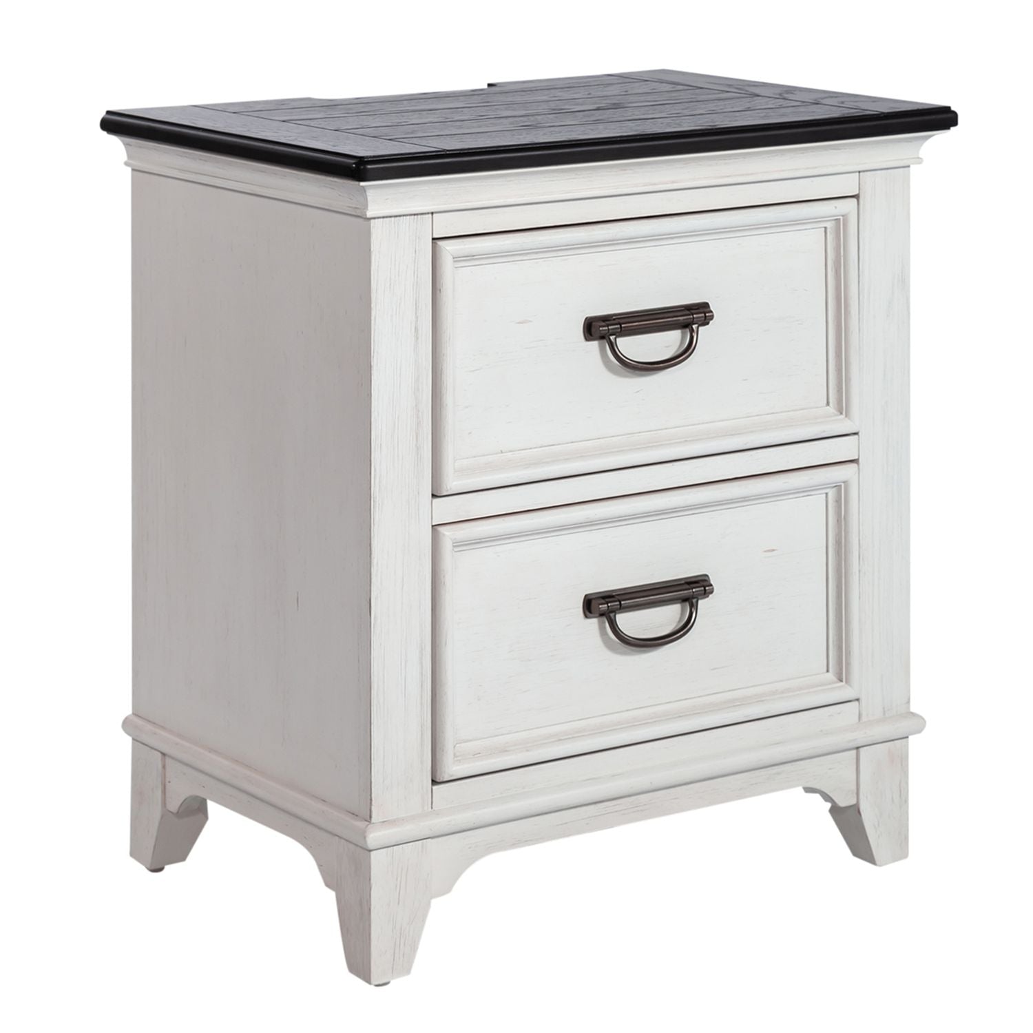 Allyson Park 2 Drawer Nightstand with Charging Station