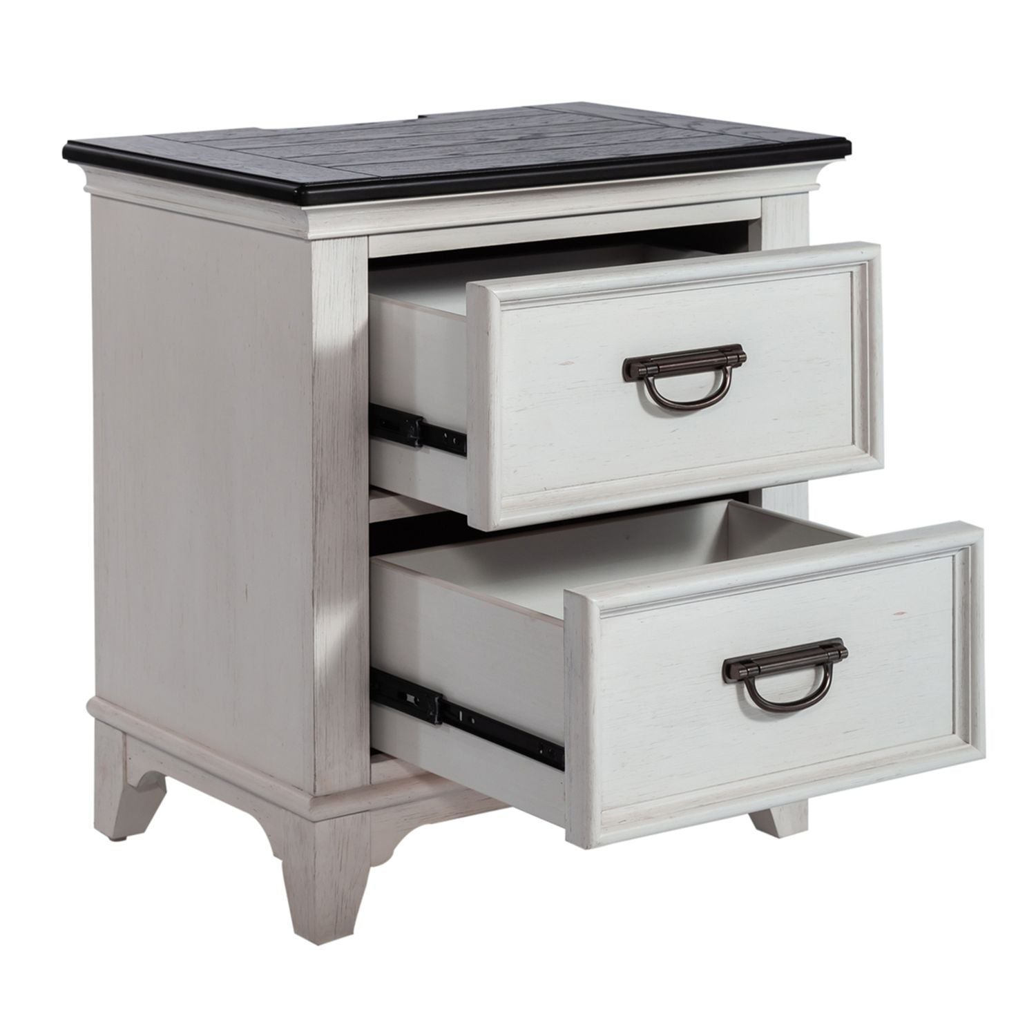Allyson Park 2 Drawer Nightstand with Charging Station