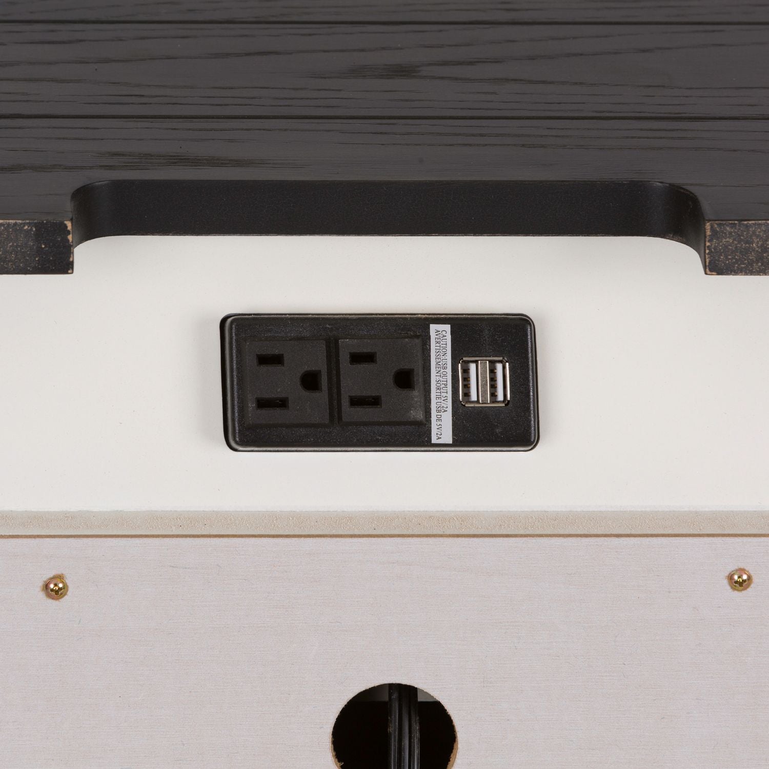 Allyson Park Nightstand with Charging Station