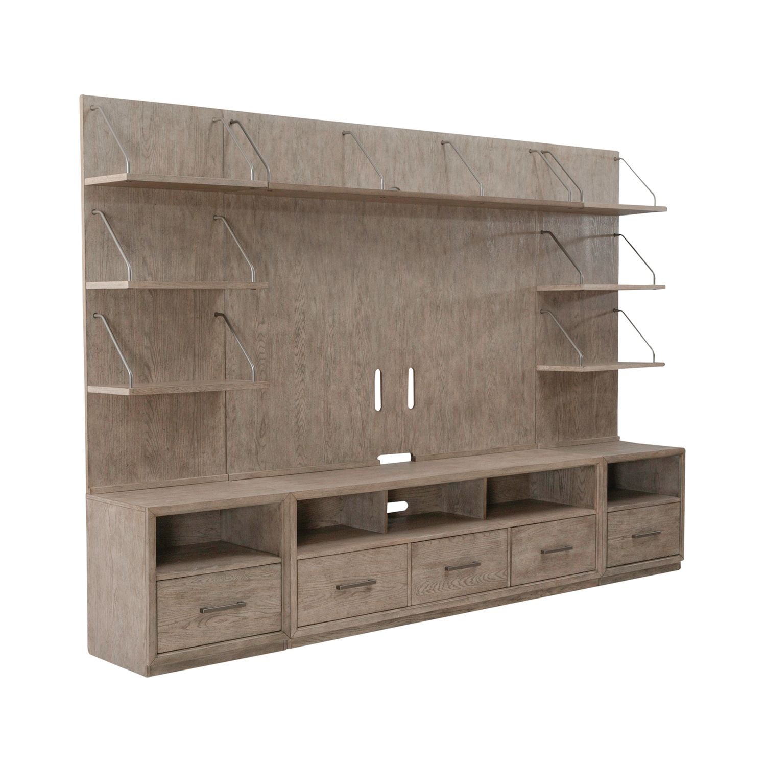 City Scape Entertainment Center with Piers