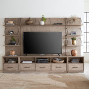 City Scape Entertainment Center with Piers